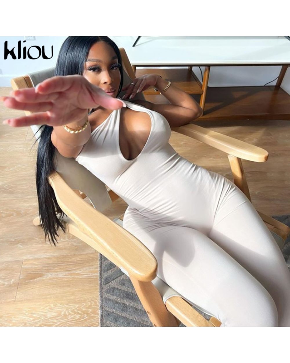 One Shoulder Sexy Cut Out Rompers Womens Jumpsuit Streetwear Active Wear Skinny Slim Jumpsuits Summer front-1