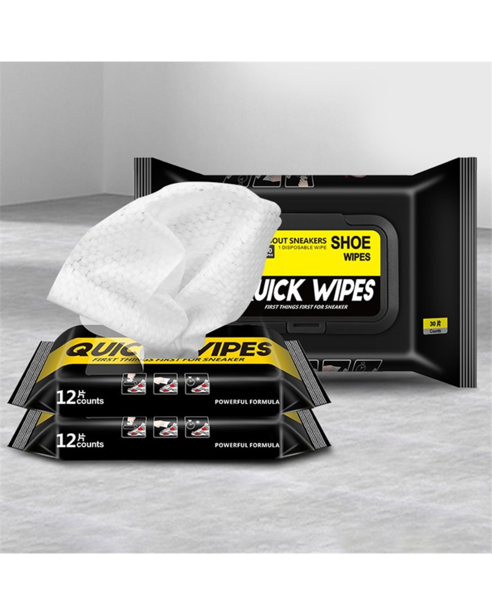 Disposable Shoe Wipes Small White Shoe Artifact Cleaning Tools Care Shoes Useful Fast Scrubbing Quick Clean Wipes front-4