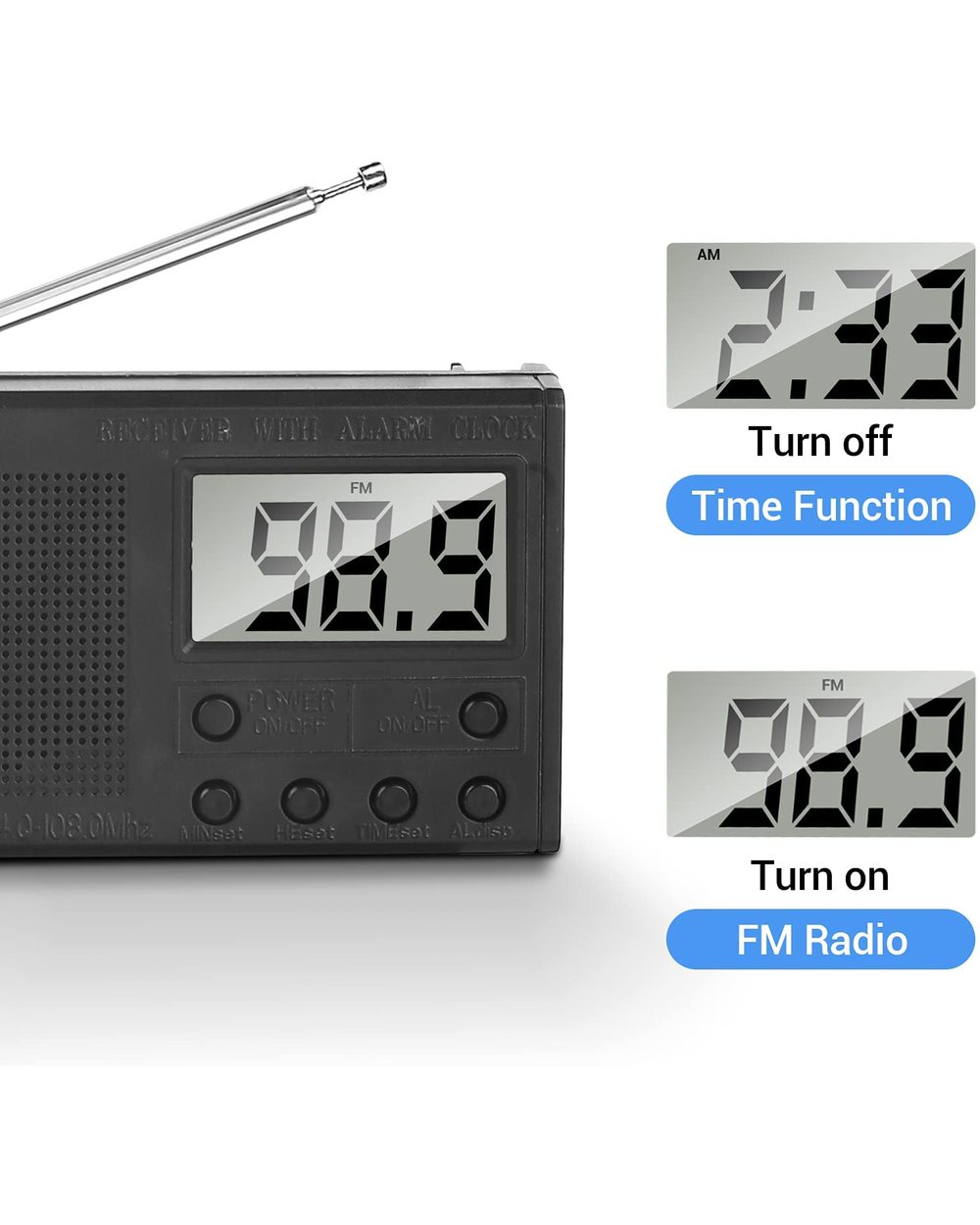 Diy Radio Kit Fm Stereo Radio Module 76-108Mhz Wireless Receiver Lcd Display Dc 3V Electronic Soldering Practice Digita front-4