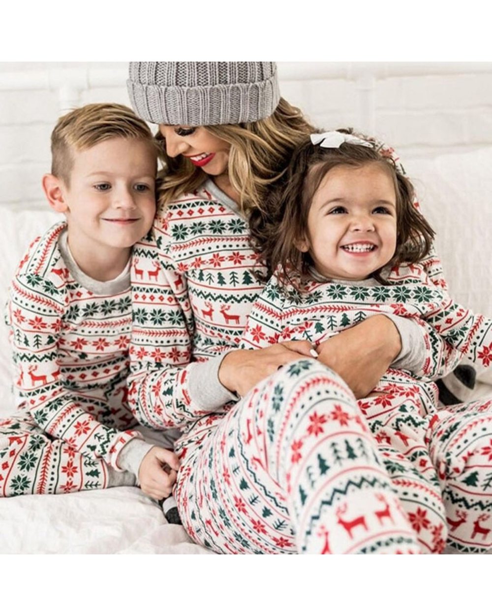 Christmas Family Matching Pajamas Set Mother Father Kids Matching Clothes Family Look Outfit Baby Girl Rompers Sleepwear front-2