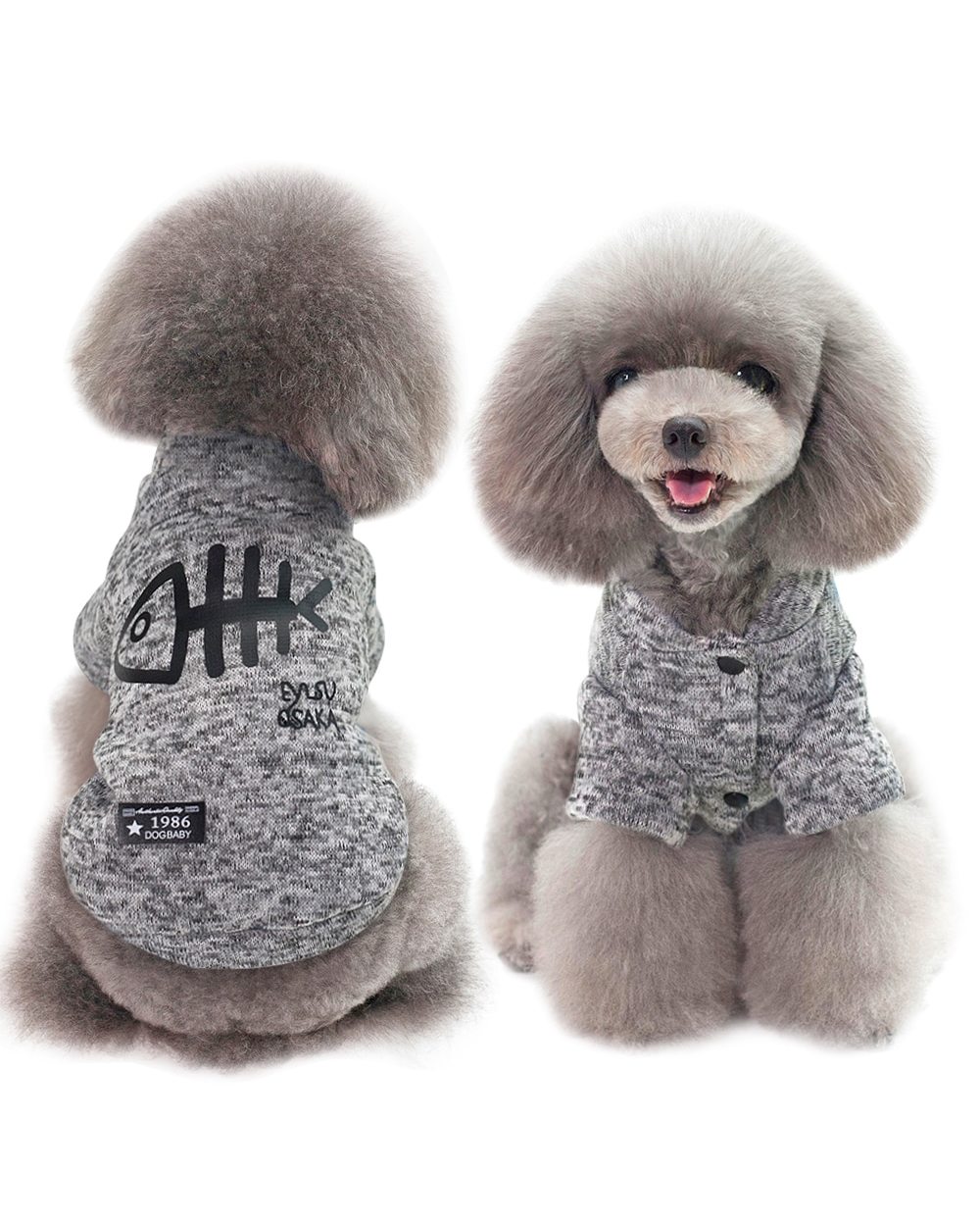 Cute Cat Clothing Winter Pet Puppy Dog Clothes Hoodies For Small Medium Dogs Cats Kitten Kitty Outfits Cat Coats Costume front-3