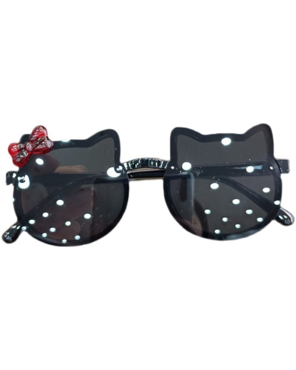 Summer Children Cute Kitty Sunglasses Acrylic Bow Outdoor Uv Protection Sun Glasses Baby Girls Classic Kids Boy Uv400 E front-3