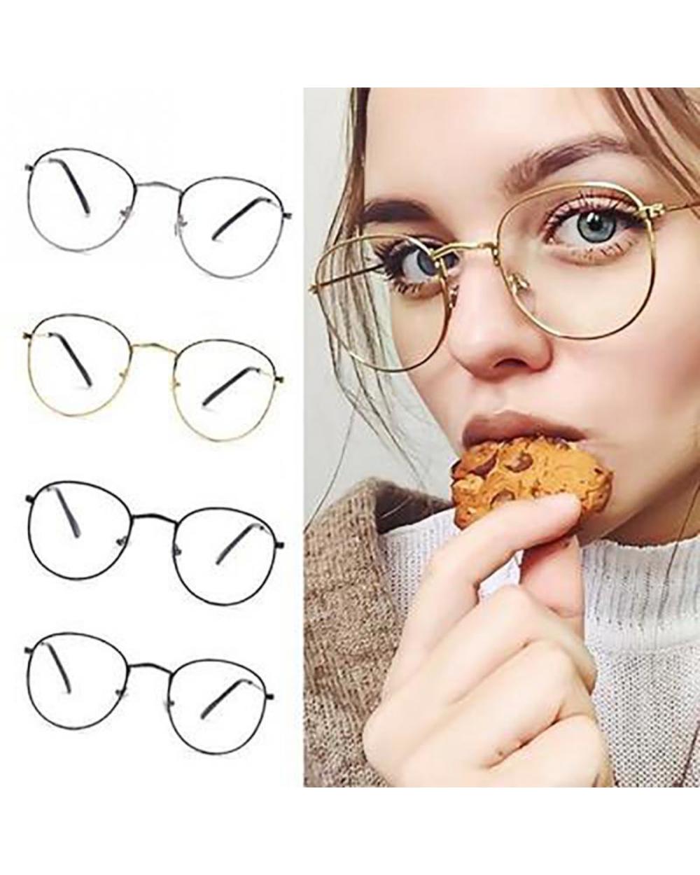Seemfly Reading Glasses Metal Round Frame Vintage Men Women Presbyopia Eyeglasses Unisex Eyewear Optical Spectacles Mal front-0