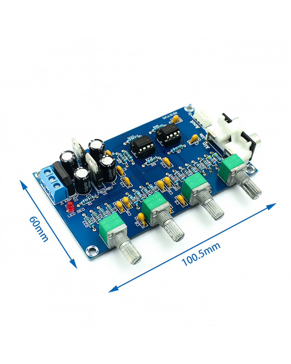 Xh-M164 Power Amplifier Front Board Tone Board Ne5532 Amplify And Adjust High And Bass Adjustment Board front-0