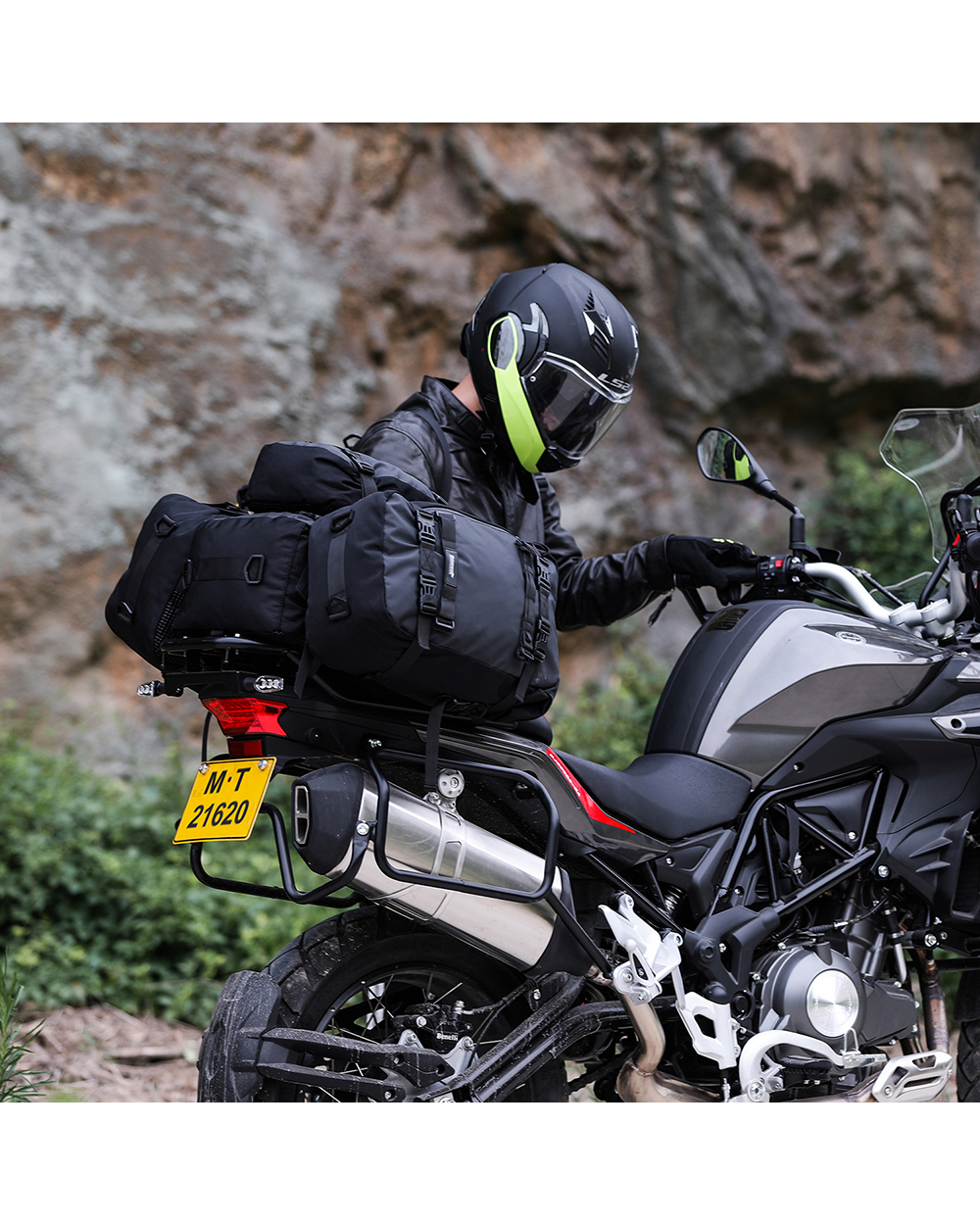 Motorcycle Bag Waterproof Inner Bag Saddle Bags Luggage 10L-20L-30L Tail Bag Multi-function Outdoor Riding Backpack front-4