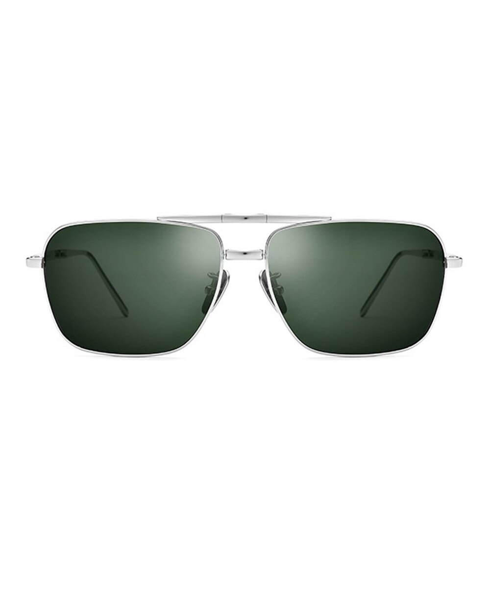 2022 Aluminum Alloy Sunglasses For Men Foldable Polarized Driving Glasses Black/Gold/Silver Frame Size:60-16-140Mm front-4