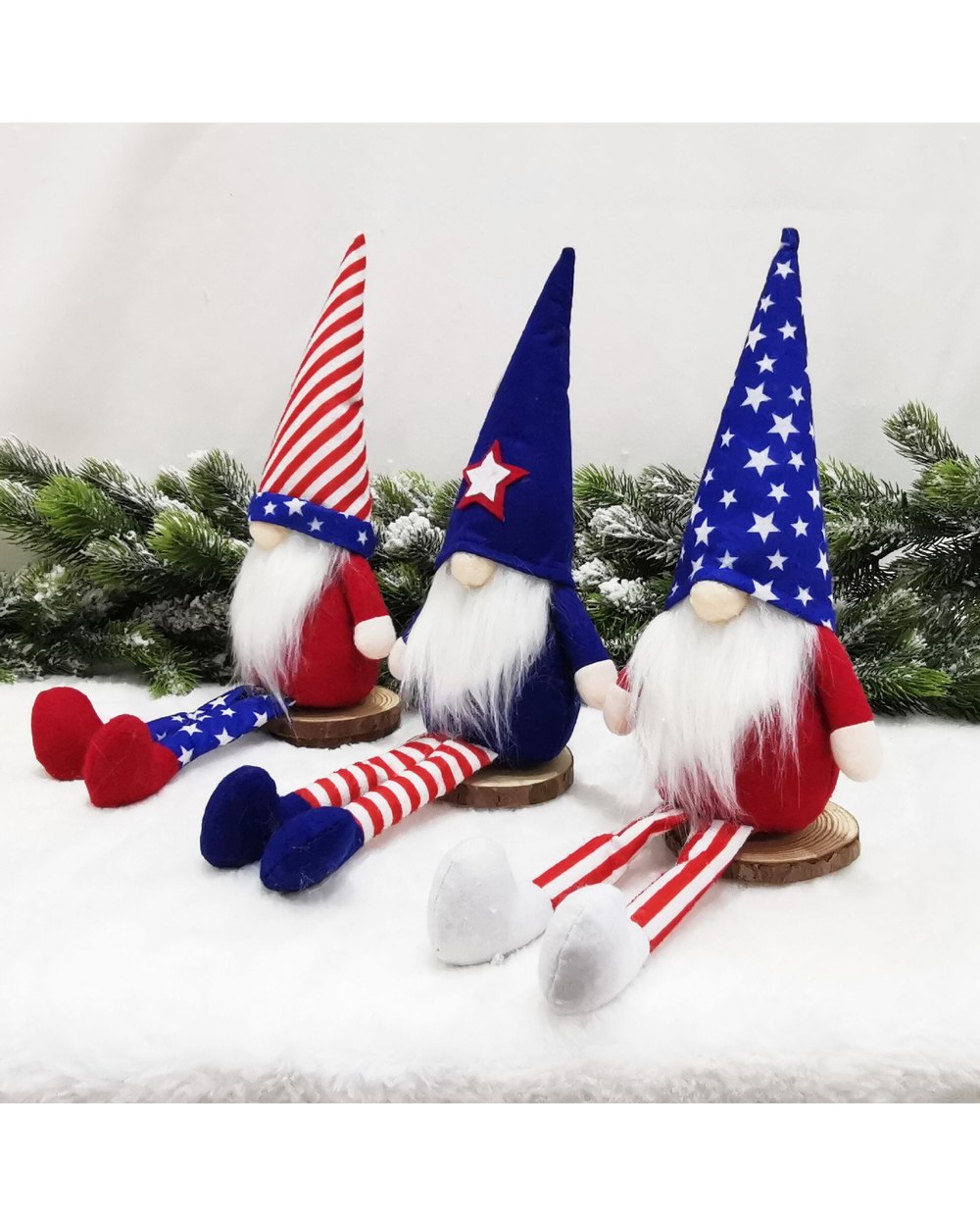 2022 Christmas American Independence Day Faceless Gnome Santa Tulip Rudolph Doll For Home Gifts Ornaments Party Supplies front-2