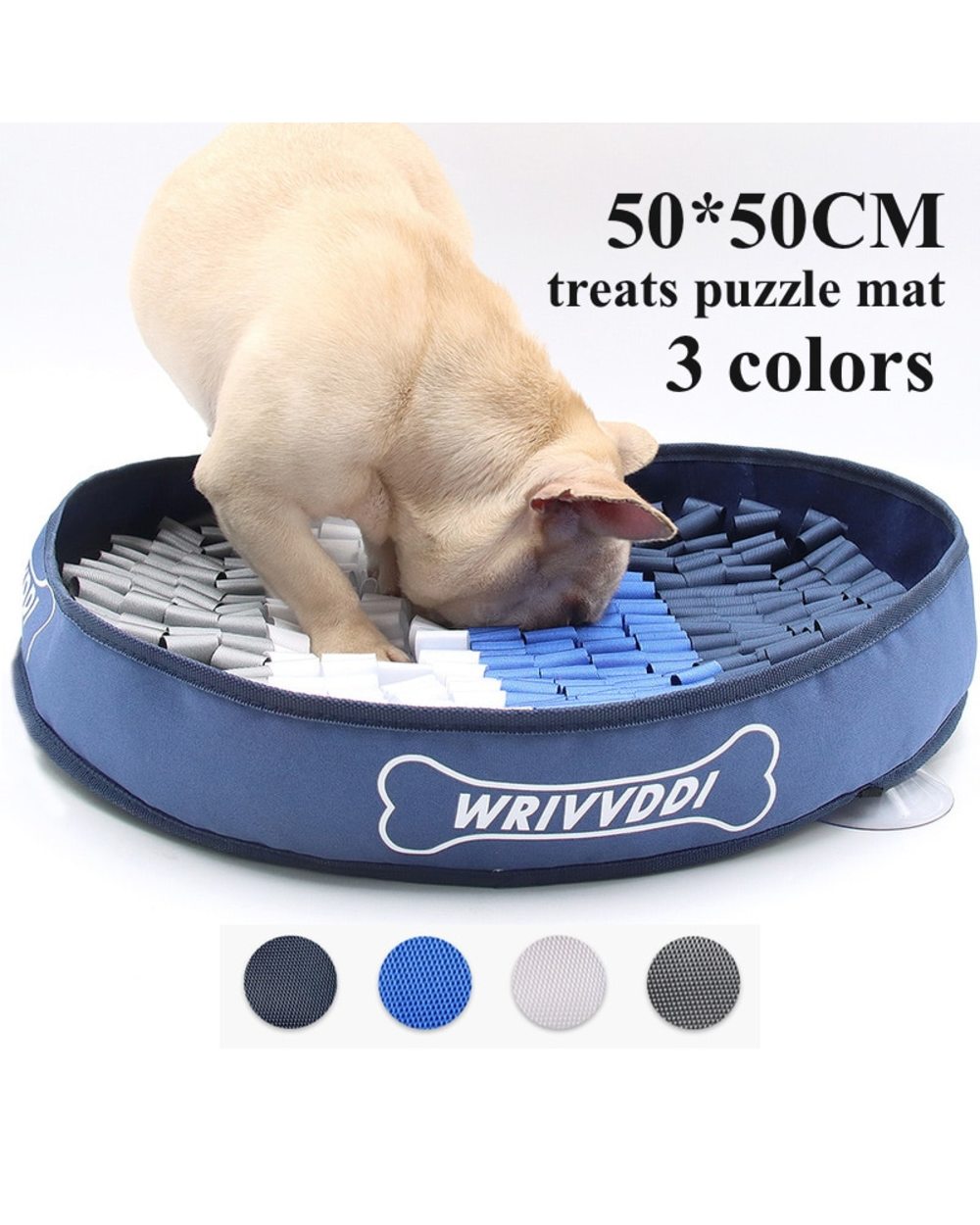 Indoors IQ Training Sniffing Mat Snuffle Mat Pet Slow Feeder Dispenser Treats Pad Washable Puzzle Feeding Nose Work Toy front-0