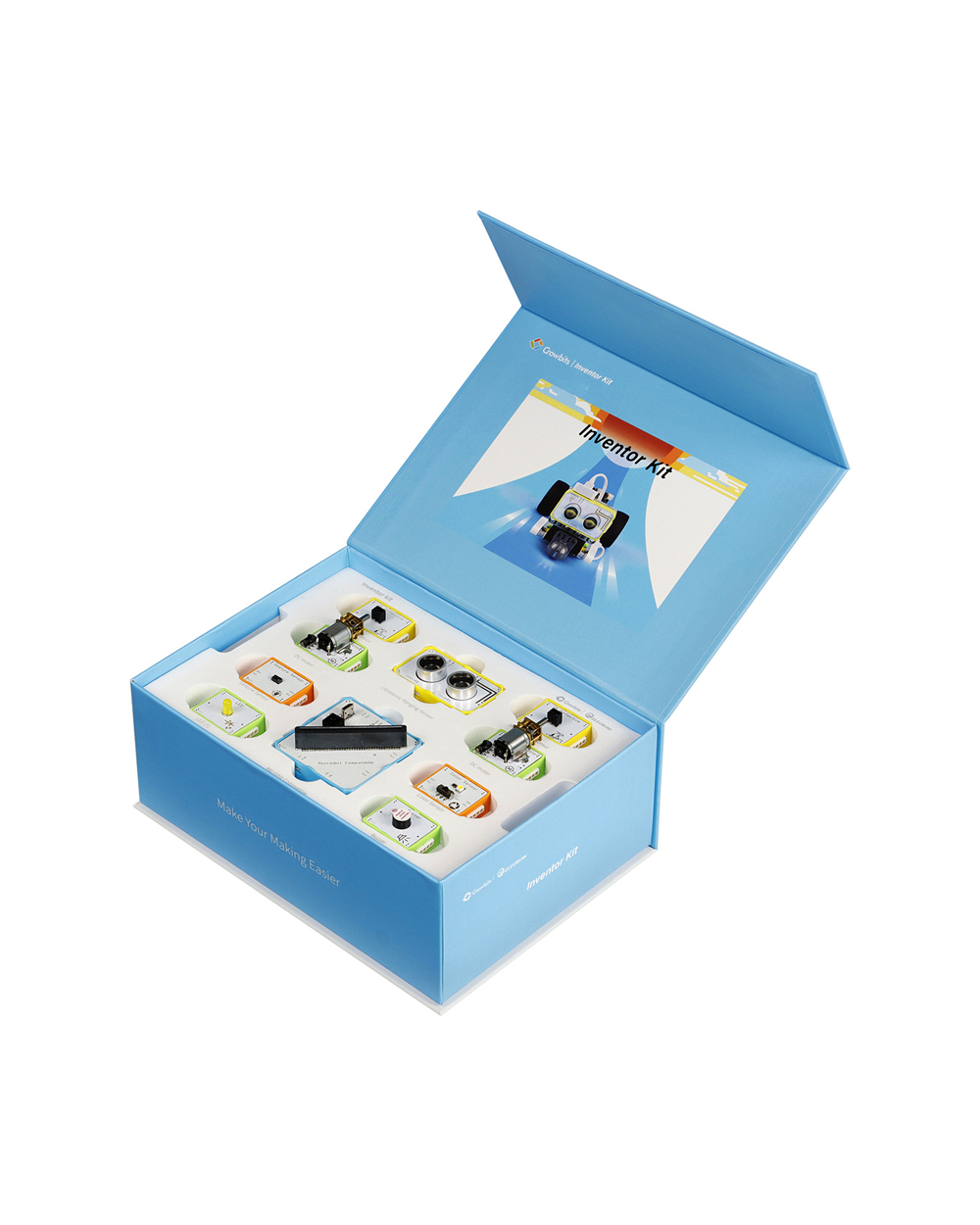 Crowbits Inventor Kit For Micro: Bit Programming Stem Educational Tool Diy Learning Kit Building Blocks Toy For Kids Gi front-5