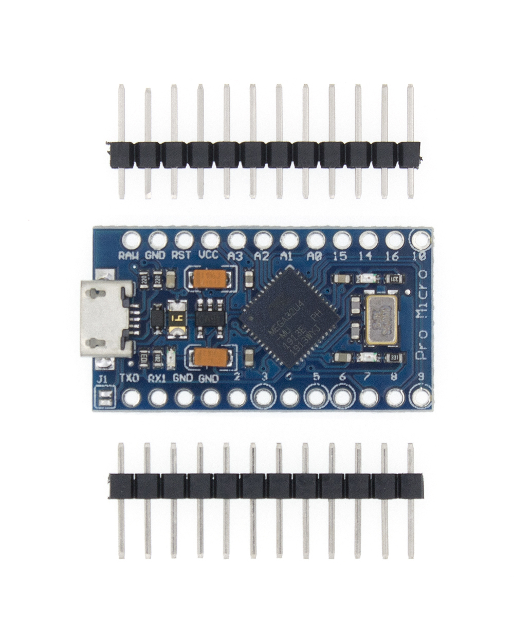 Tenstar Robot Pro Micro With The Bootloader Black/Blue Atmega32u4 5V/16Mhz Module Controller Mega32u4 Leonardo For Ard front-2