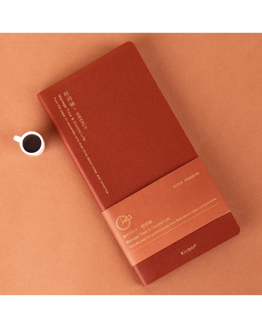 Kinbor Weekly Planner Notebook 2022 Agenda Schedule Daily Monthly Journal Book Portable Record Diary Planner Notepad Sc front-2