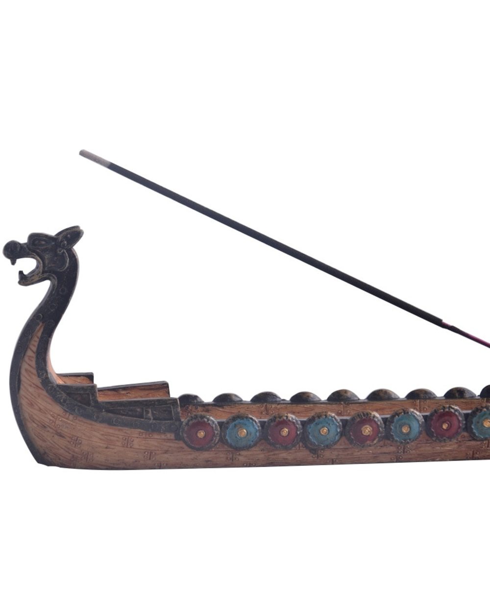 Dragon Boat Incense Stick Holder Burner Hand Carved Carving Censer Ornaments Retro Incense Burners Traditional Design front-1