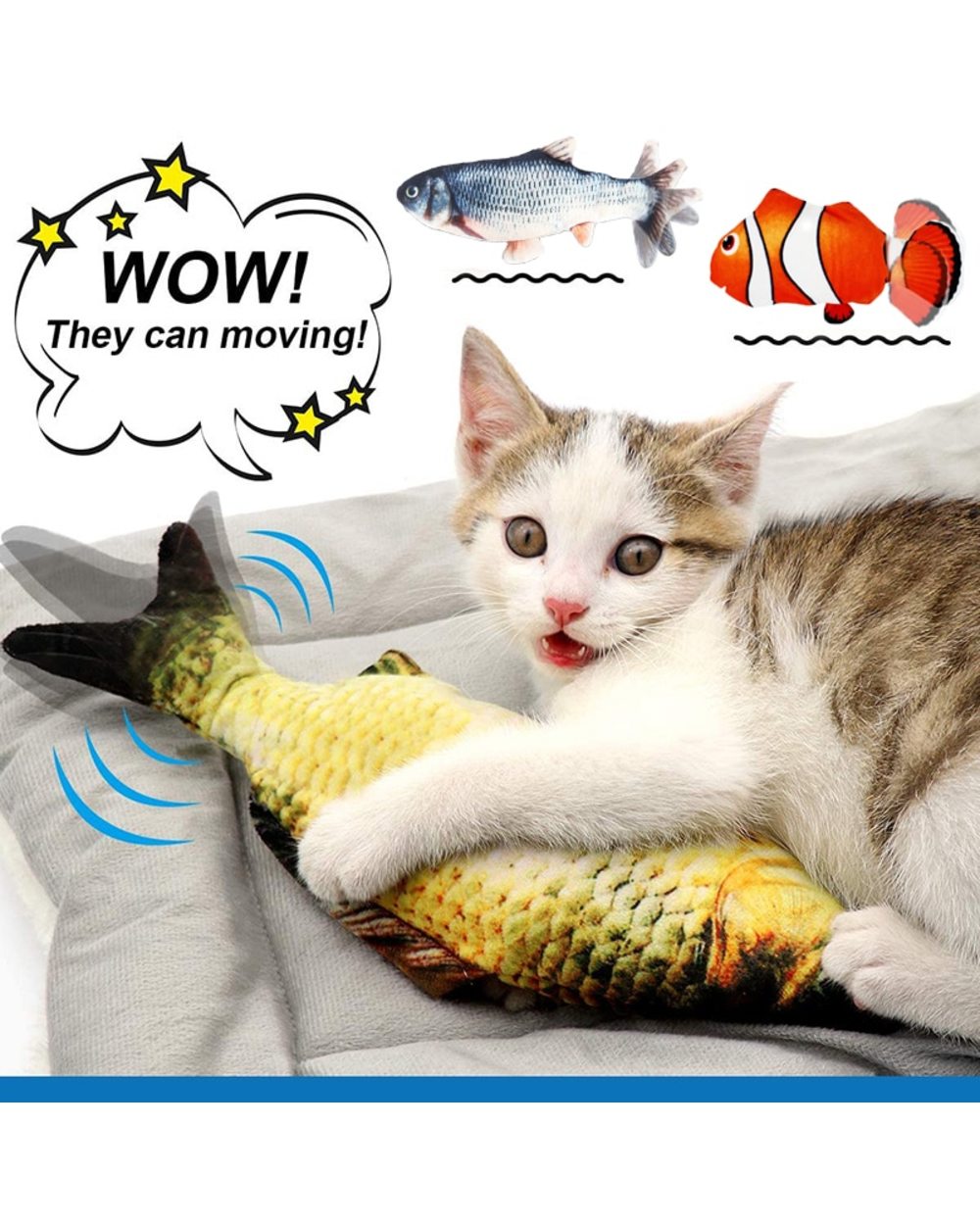 Electric Fish Cat Toy front-0