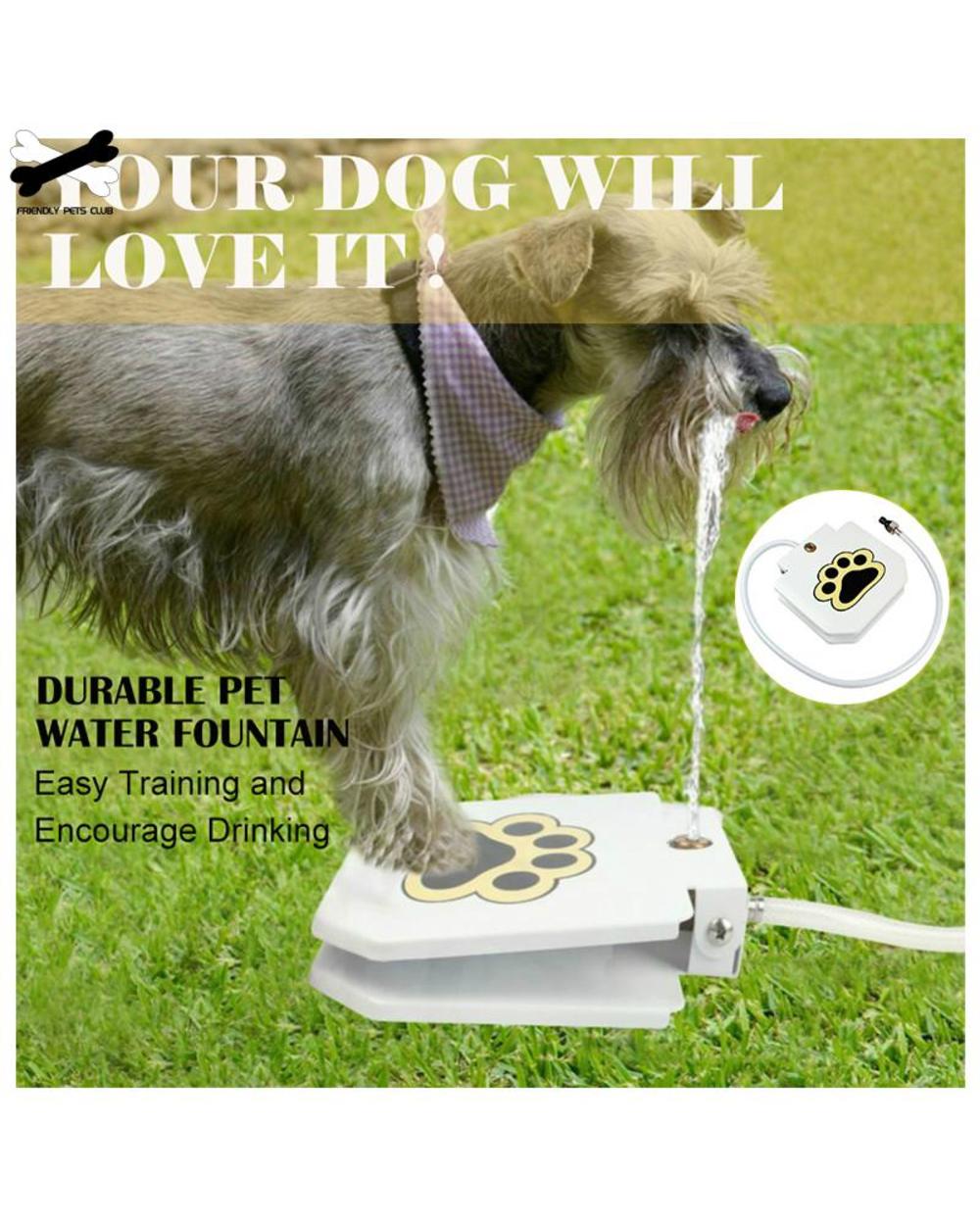 Automatic Dog Water Fountain Step On Toy front-0