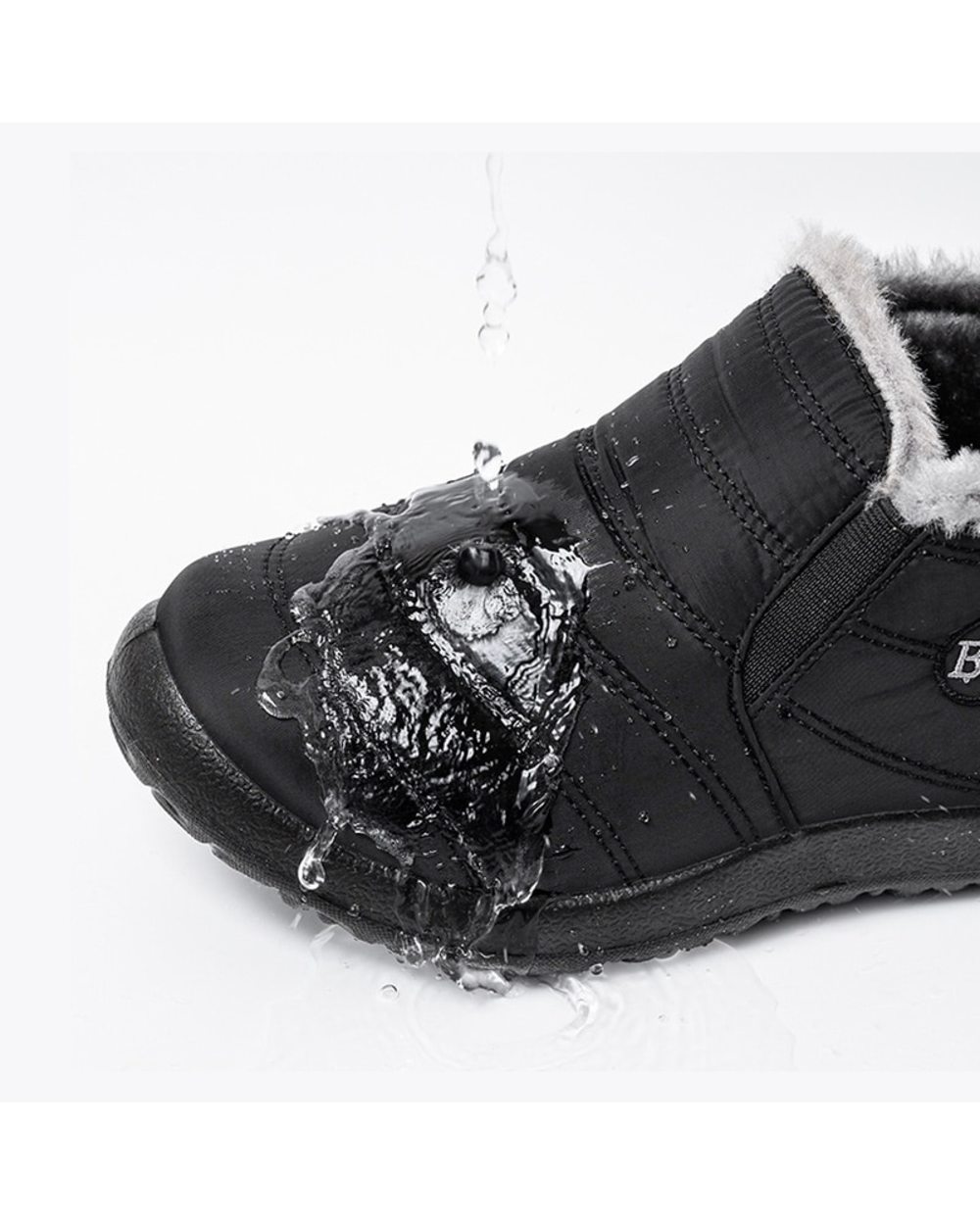 Men Boots Lightweight Winter Shoes For Men Snow Boots Waterproof Winter Footwear Plus front-4