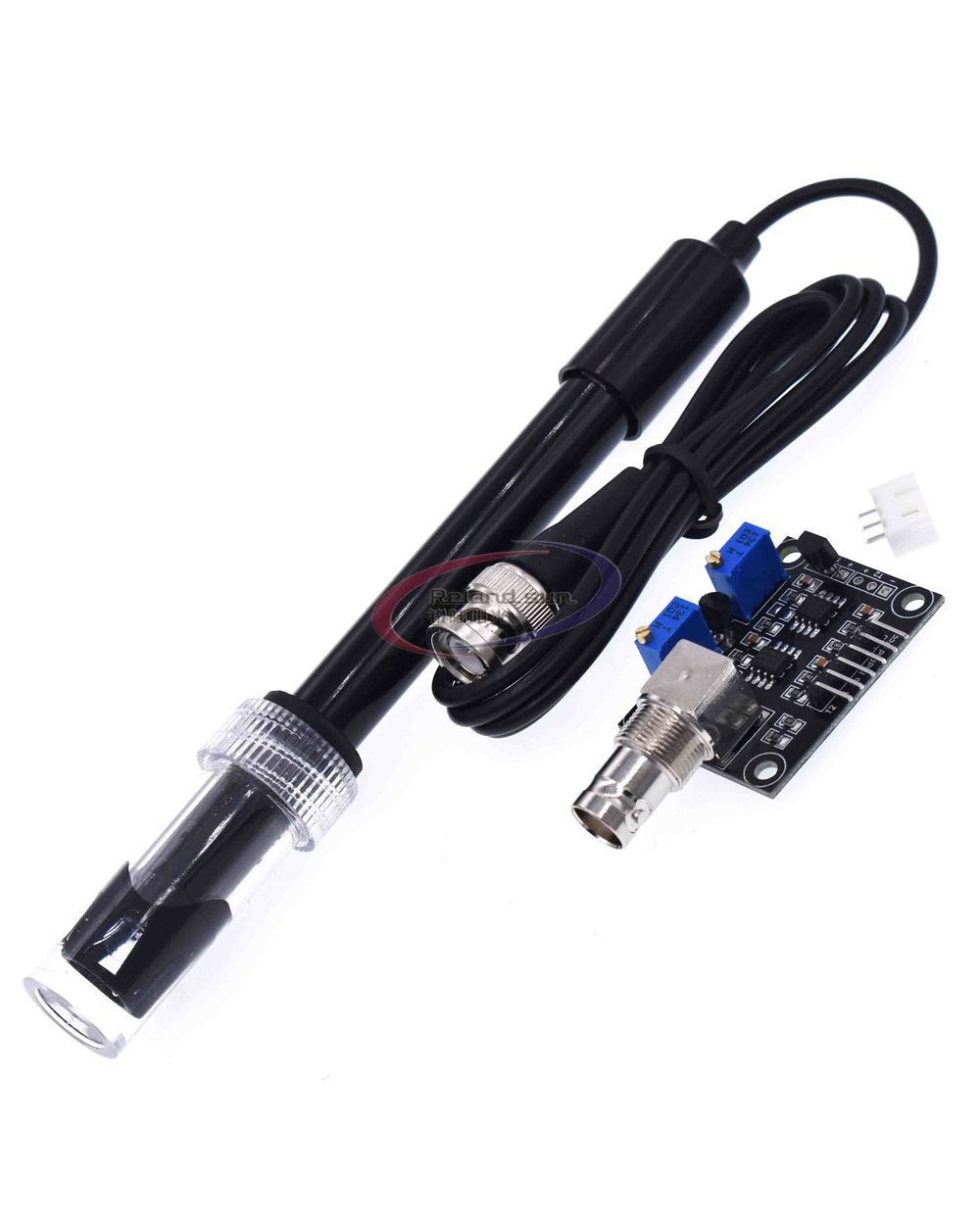 Liquid Ph0-14 Value Detect Sensor Module + Ph Electrode Probe Bnc For Arduino front-2