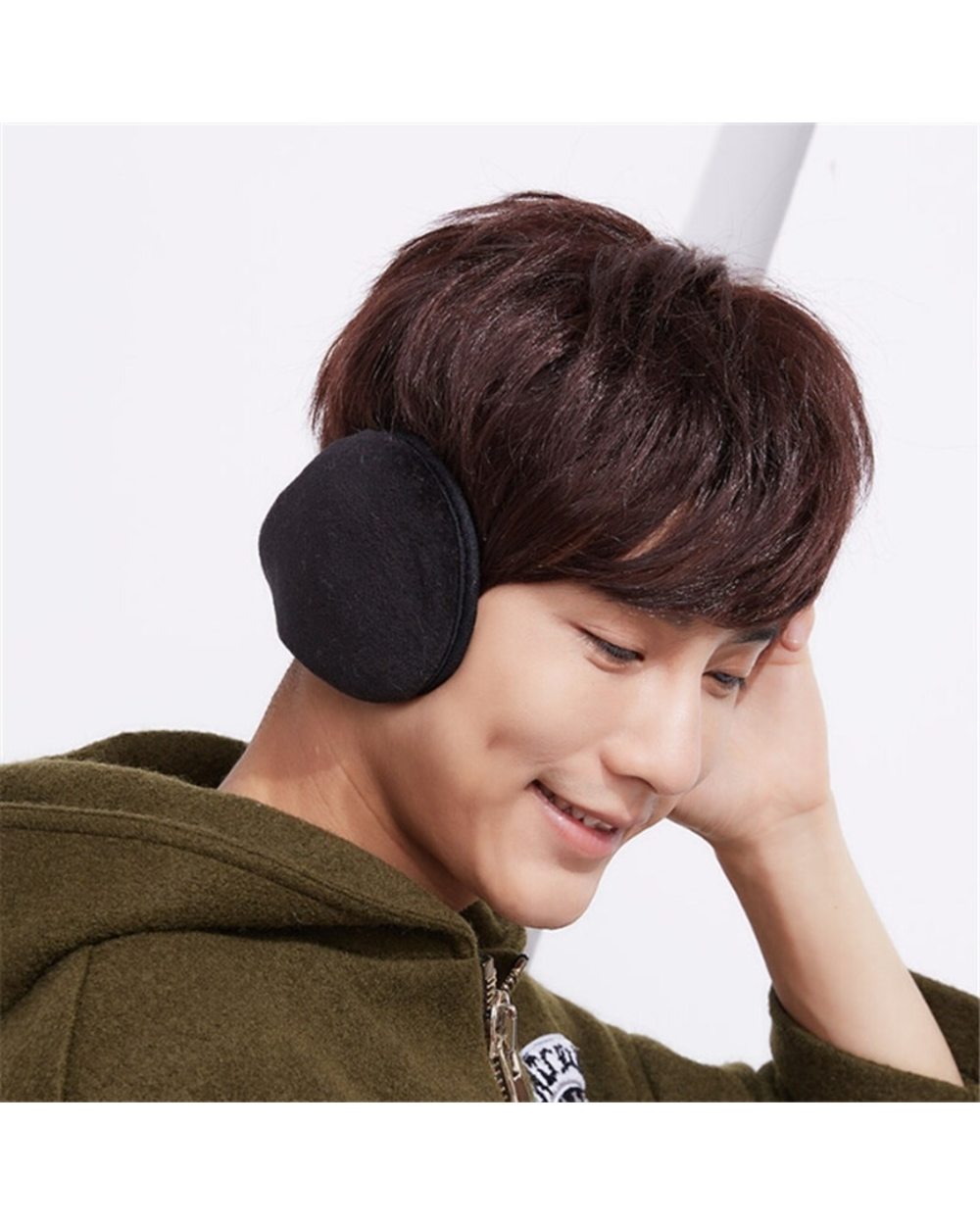 Windproof Earmuffs Men Women Ear Warm Protector Thicken Plush Winter Warm Fleece Earmuff Outdoor Cycling Warmer Soft Ea front-3