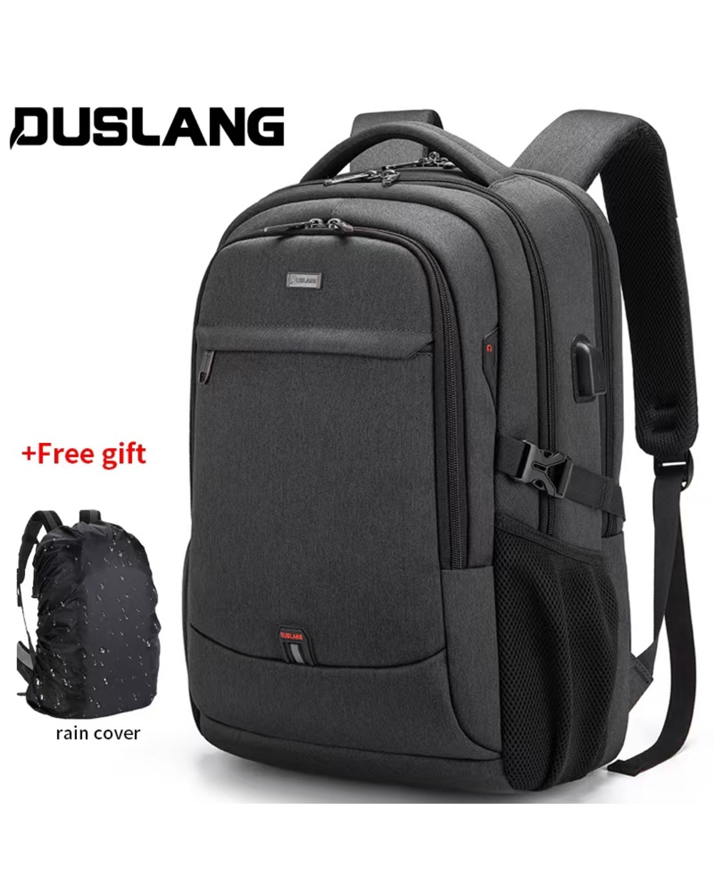2022 New Fashion Water Resistant Business Backpack For Men Travel Notebook Laptop Backpacks Bags 17 inch Male front-0