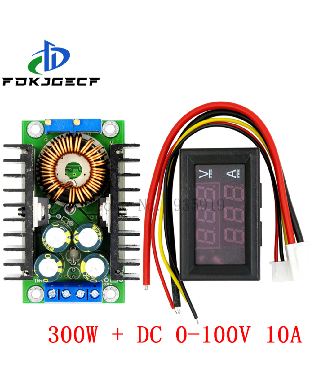 Dc 9A 300W 150W Boost Converter Step Down Buck Converter Power Module Dc 0-100V 10A Digital Voltmeter Ammeter Dual Disp front-0