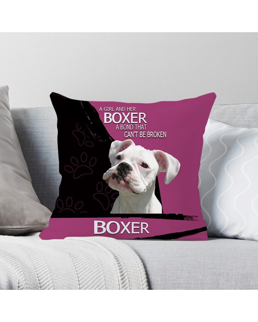 Pitbull To Haters Cushion Cover Animal Pillow Cover for Home Decorative Pillows Sofa Car Cushion Polyester Pillow Case front-2