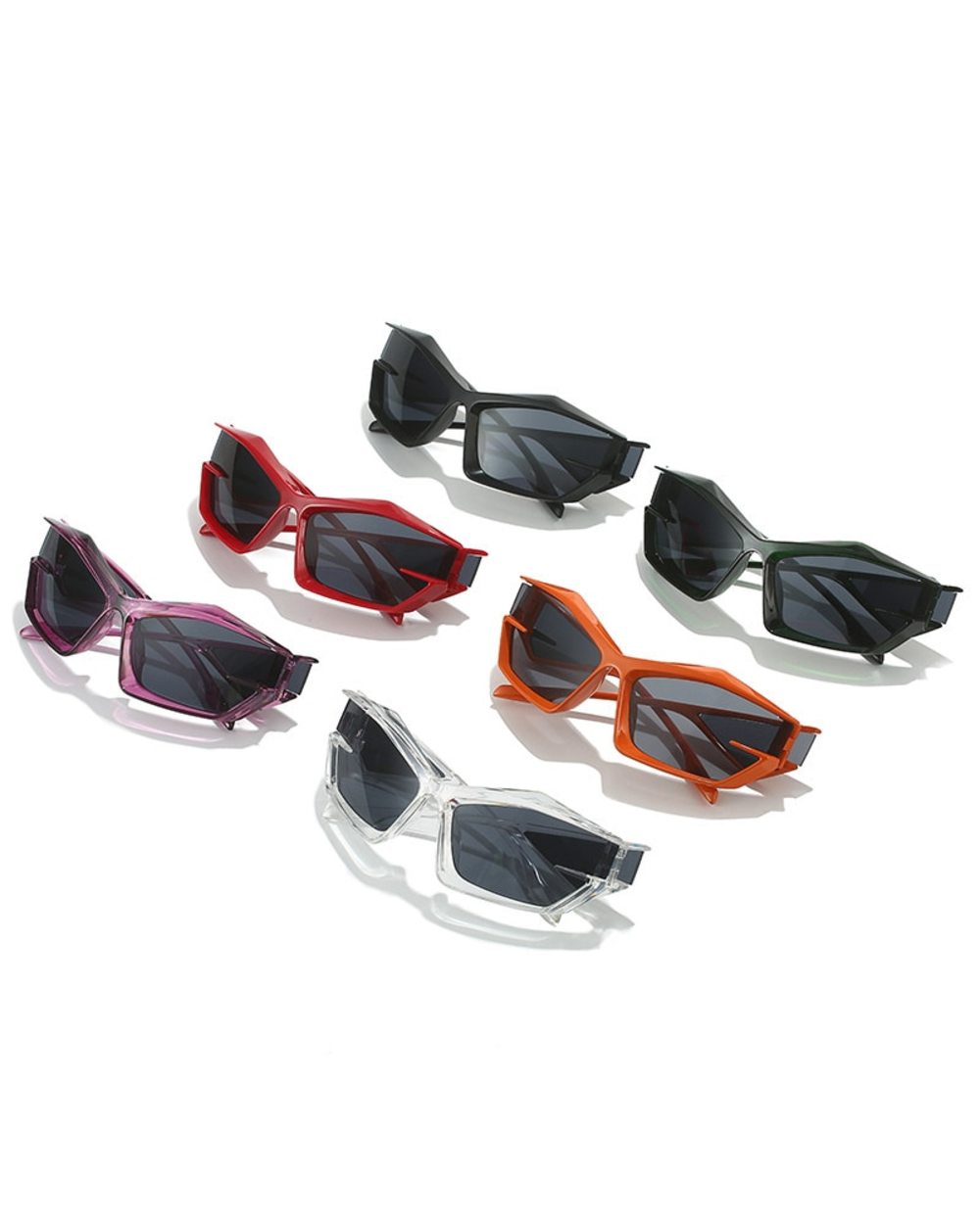 Unique Special-Shaped Y2k Sunglasses For Men New Fashion Brand Irregular Pilot Driving Sun Glasses Women Square Hip Hop front-5