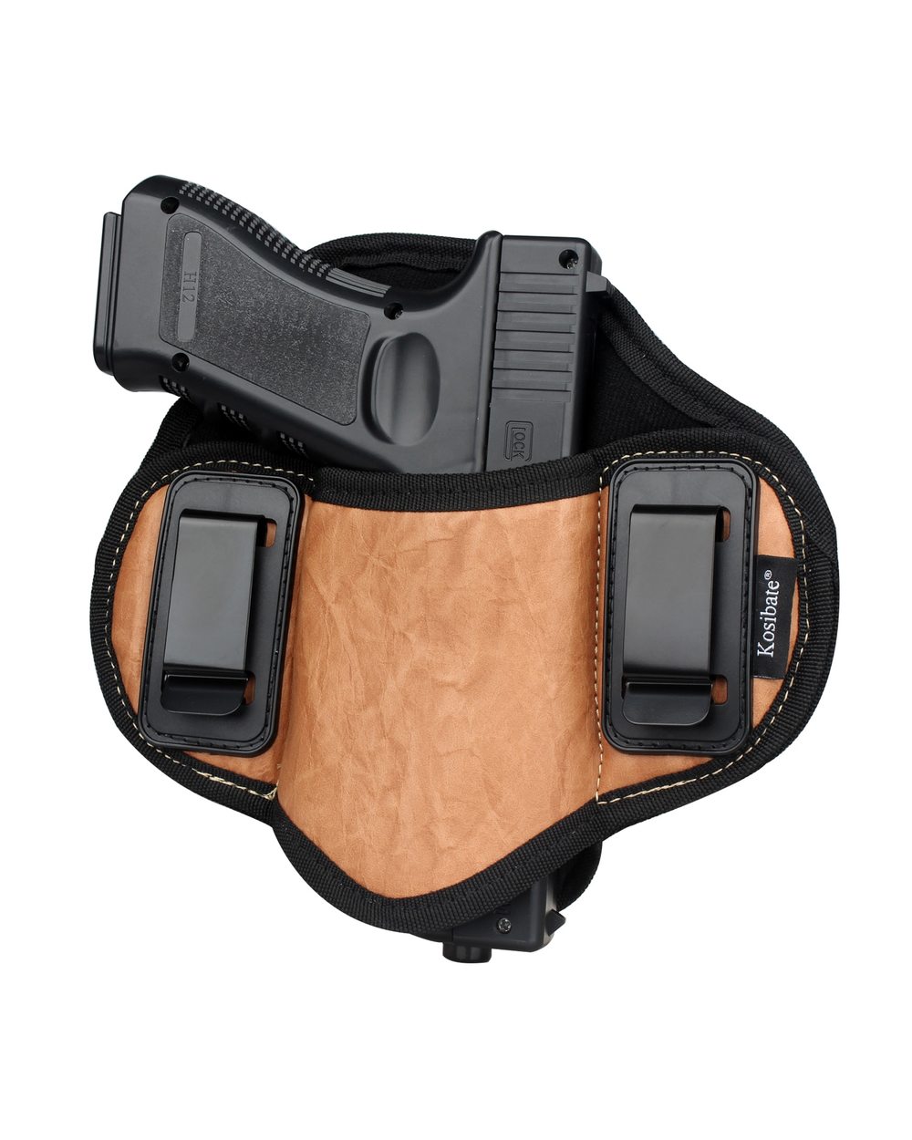 Kosibate Hunting Holster PU Leather Concealed for Gun Pistol Glock front-0