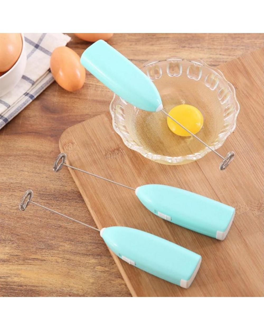 Mini Hand Mixer Electric Milk Drink Coffee Egg Beater Frother Foamer Whisk Mixer Kitchen Cooking Tool front-4