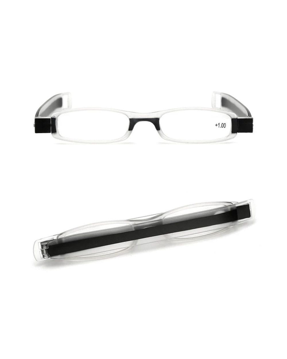 Begreat 360 Degree Rotation Folding Reading Glasses Portable Eyeglasses Mini Reading Glasses Presbyopia Hyperopia Glass front-2