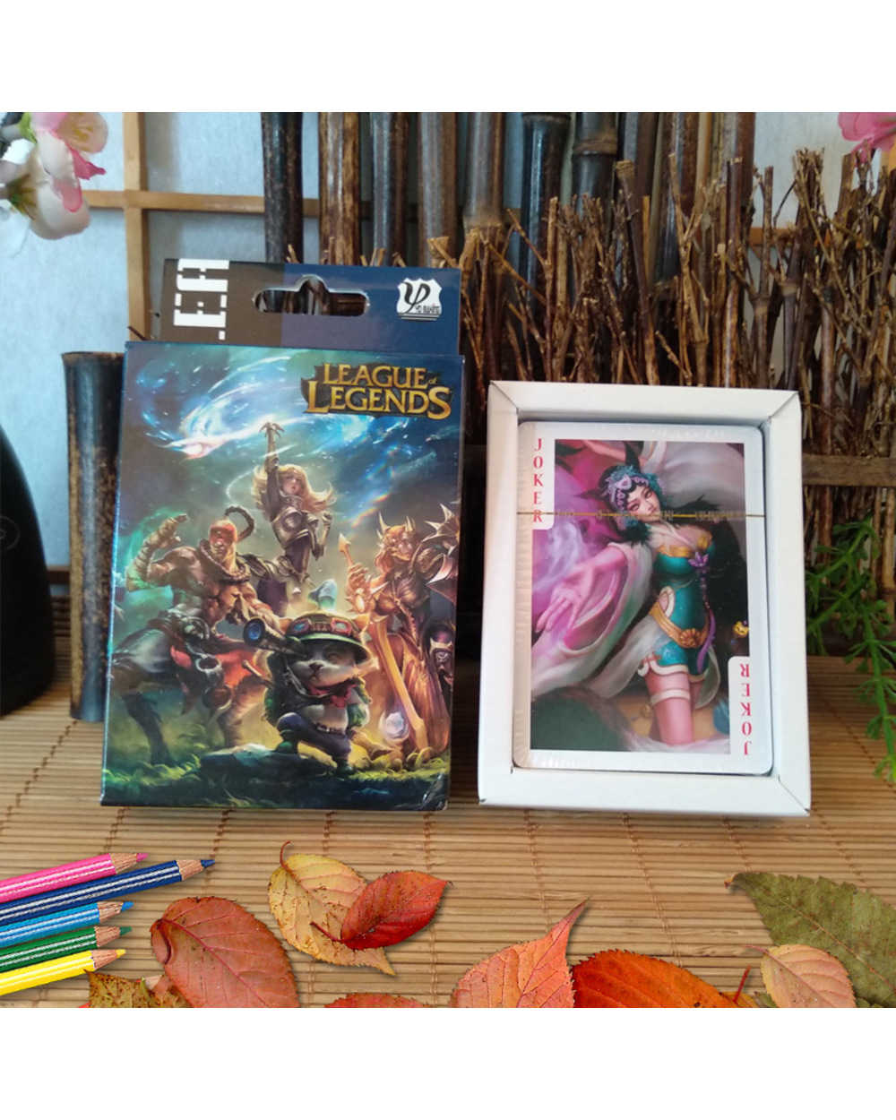 54 Sheets/Set Cartoon Lol League Of Legends Poker Cards Comics Character Collection Playing Cards Toy front-0