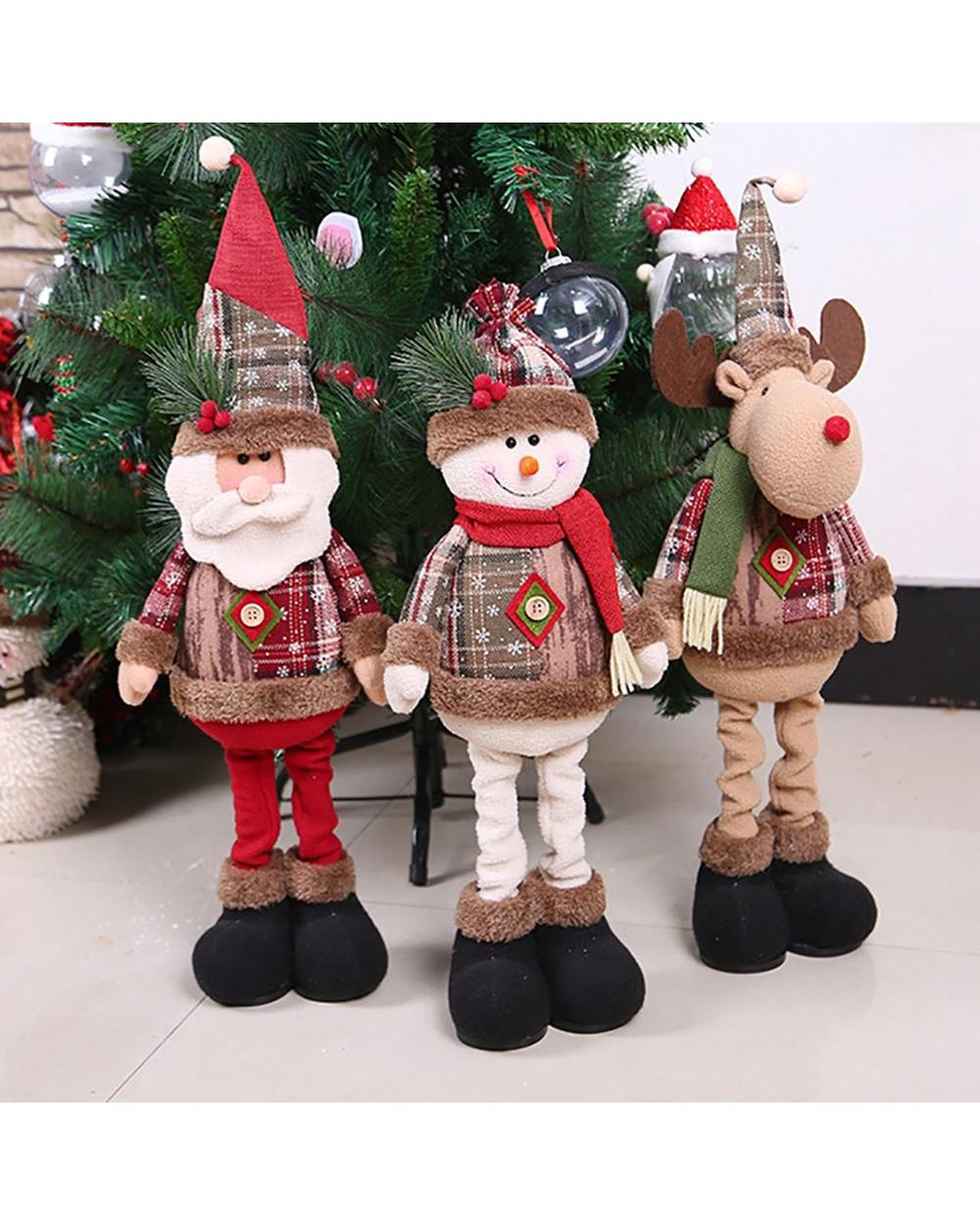Santa Claus Christmas Doll Merry Christmas Decorations for Home Elk Christmas Ornaments Xmas Tree Decor 2021 front-2