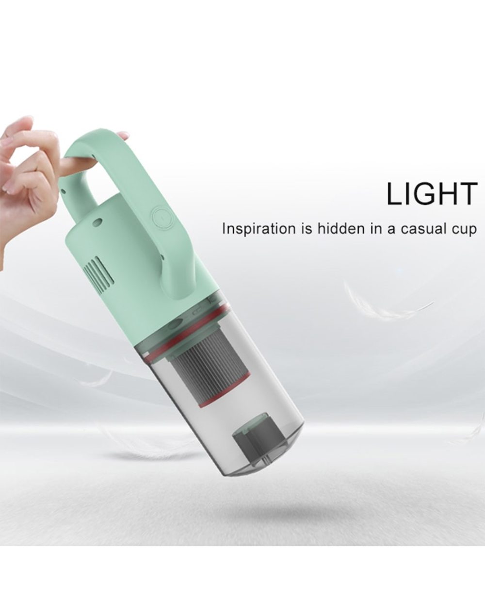 2 In 1 Cordless Wireless Handheld Vacuum 10Kpa Suction Power Home Car Remove Mites Dust Cleaner front-2