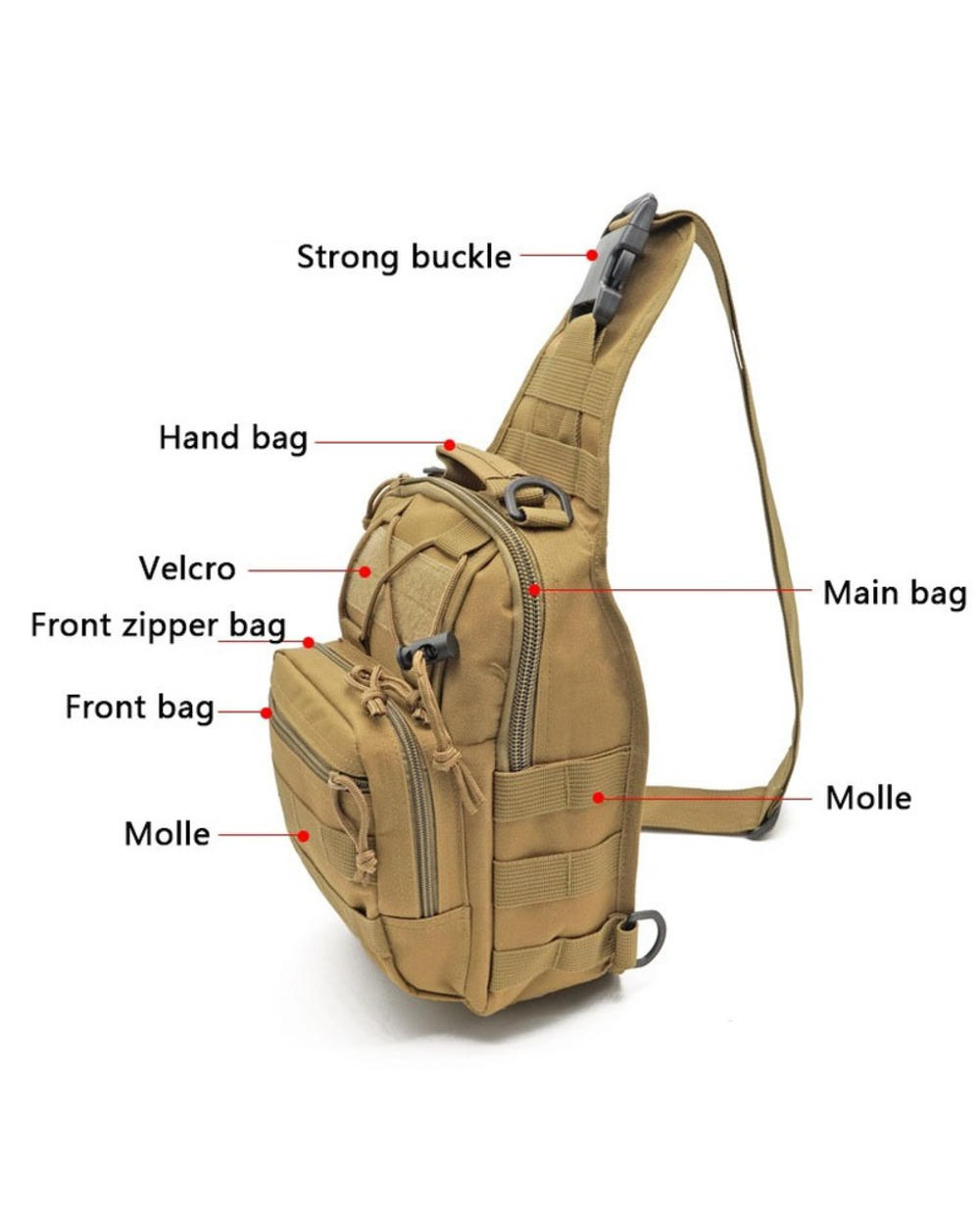Military Tactical Backpack Outdoor Sports Climbing Camping Hunting Fishing Bottle Pack Shoulder Bags Women Men front-4