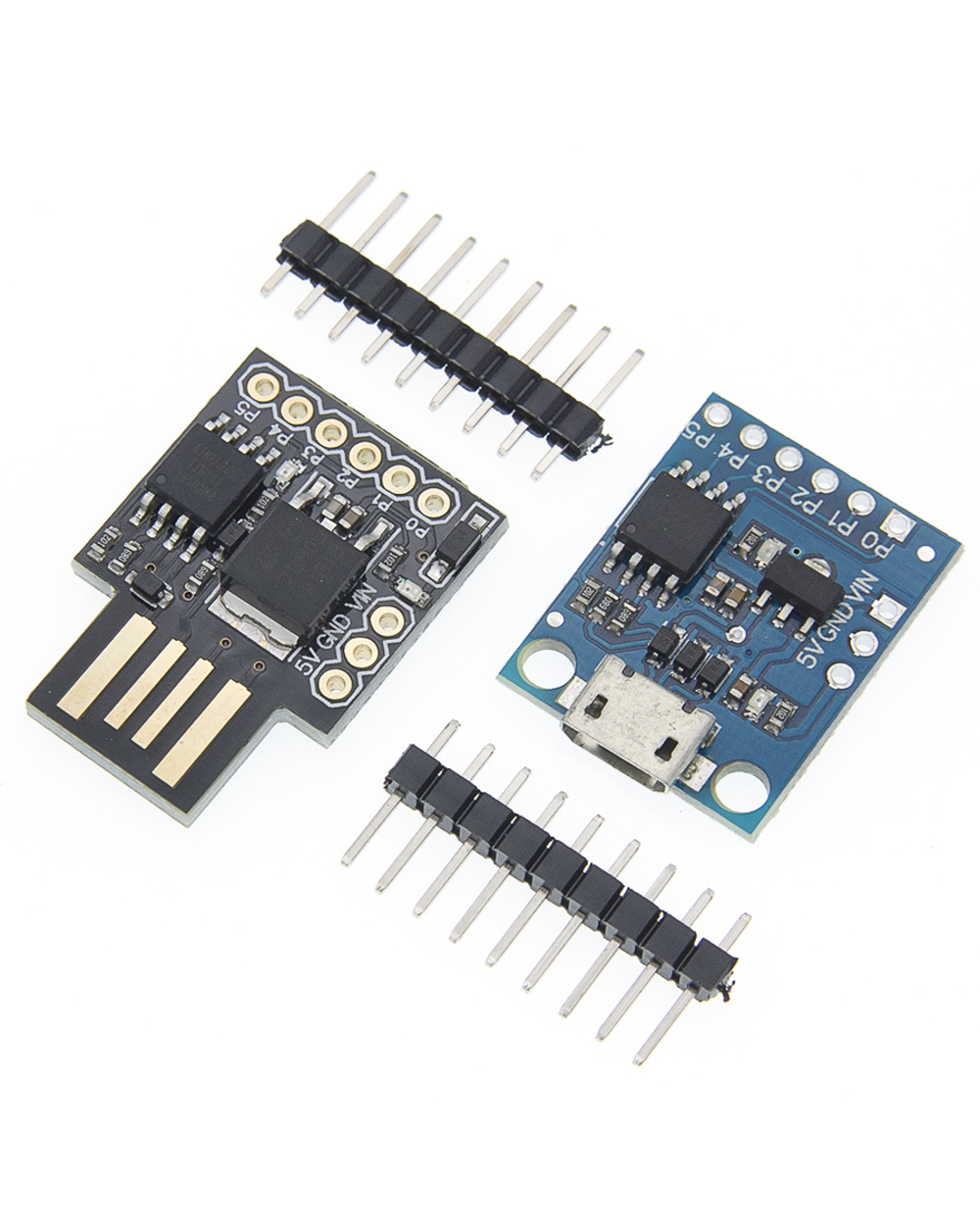 Blue Black Tiny85 Digispark Kickstarter Micro Development Board Attiny85 Module For Arduino Iic I2c Usb front-1