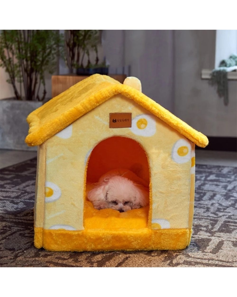 Foldable Dog House Kennel Bed Mat For Small Medium Dogs Cats Winter Warm Chihuahua front-2