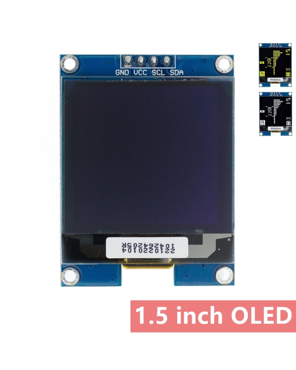 1.5 Inch 128X128 Oled Shield Screen Module For Raspberry Pi For Stm32 For Arduino front-0