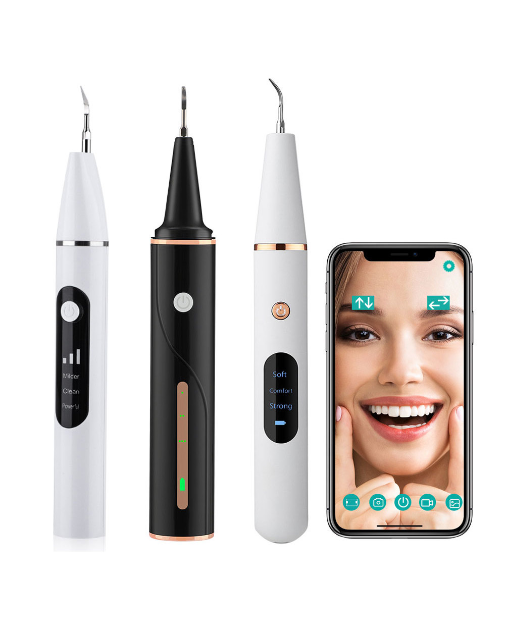 Visual Ultrasonic Tooth Cleaner Portable Electric Dental Scaler