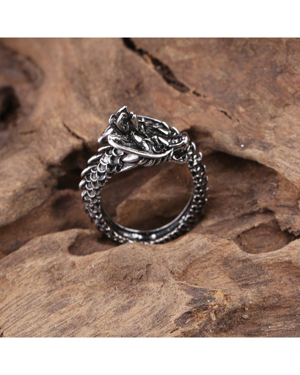 Dragon Rings Punk Rings Ring Adjustable Ring Jewelry Free Size Finger For Man Women front-1