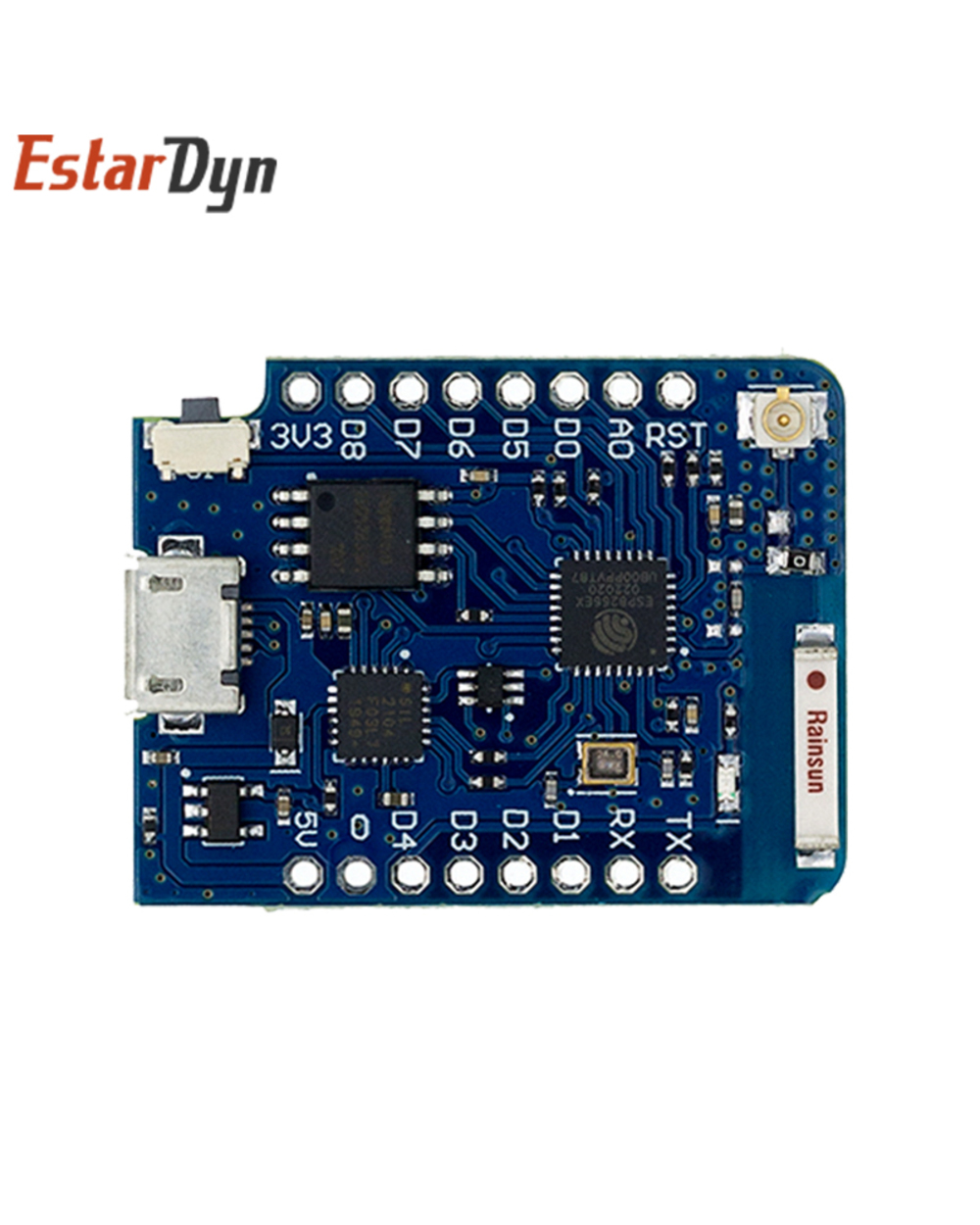Wemos D1 Mini Pro 4M 16M Bytes External Antenna Connector Nodemcu Based Esp8266 Esp-8266Ex Cp2104 Wifi Development Boar front-3