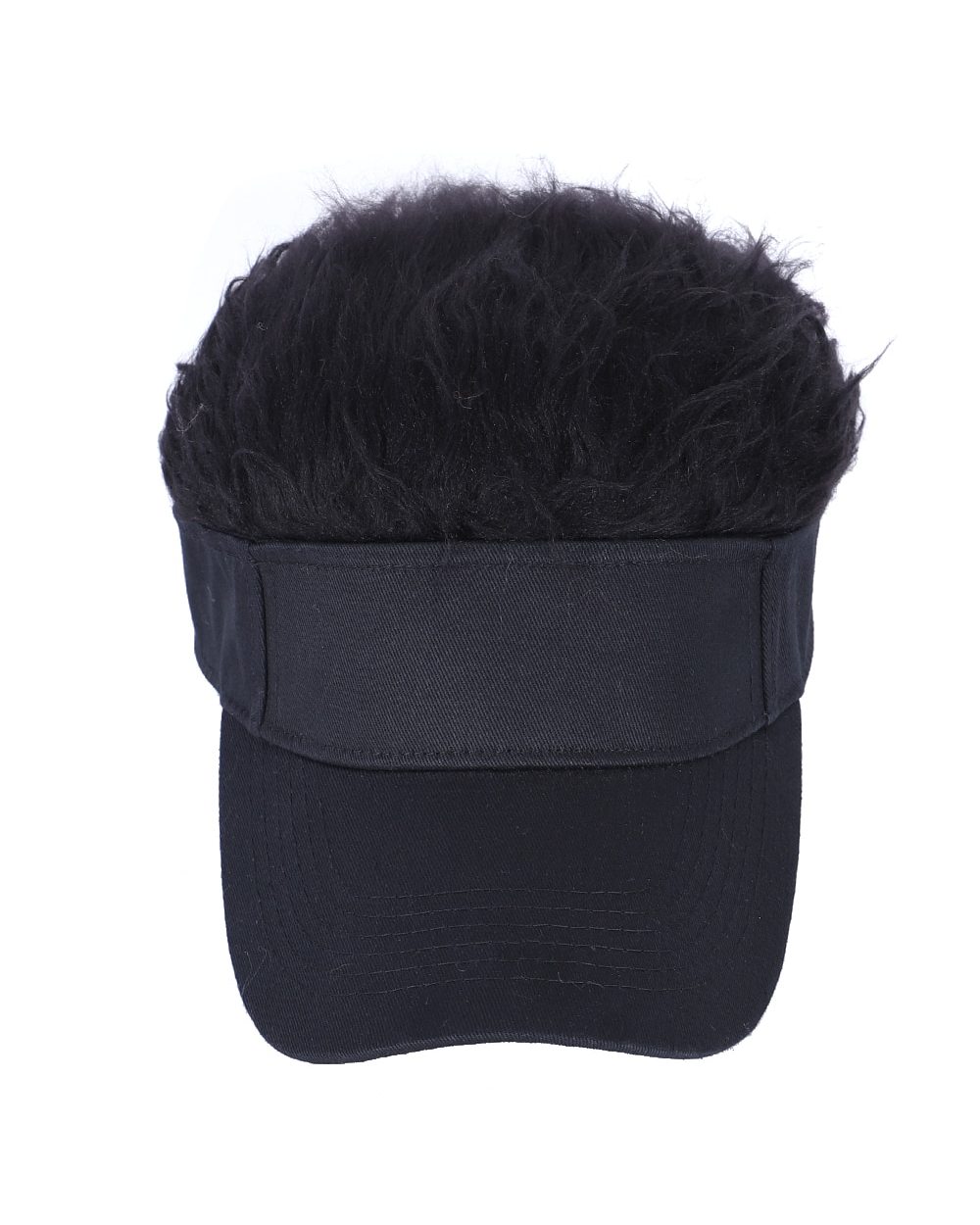 Men Women Casual Concise Sunshade Adjustable Sun Visor Baseball Cap With Spiked Hairs Wig Baseball Hat With Spiked Fake front-5