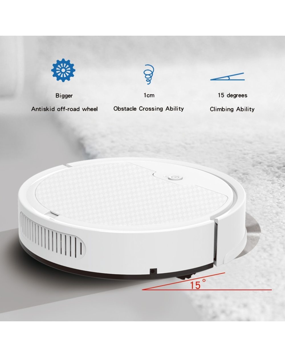 Robot Vacuum Cleaner Smart Remote Planned Control Wireless Sweeping Household Appliances To Clean The Floor Vacuum Clea front-1