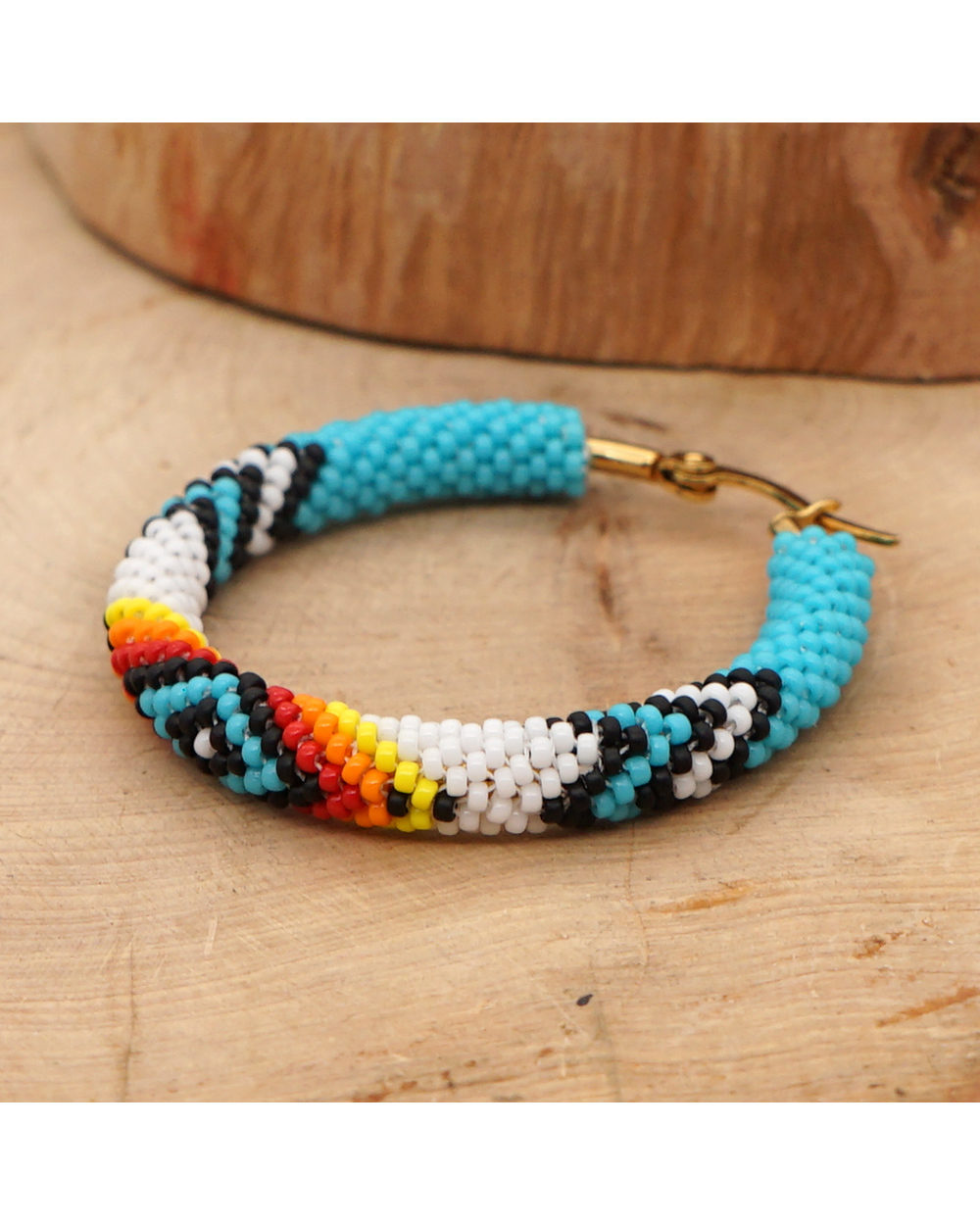 Native Style Hoop Earrings Jewelry Femme Miyuki Seed Beads front-3