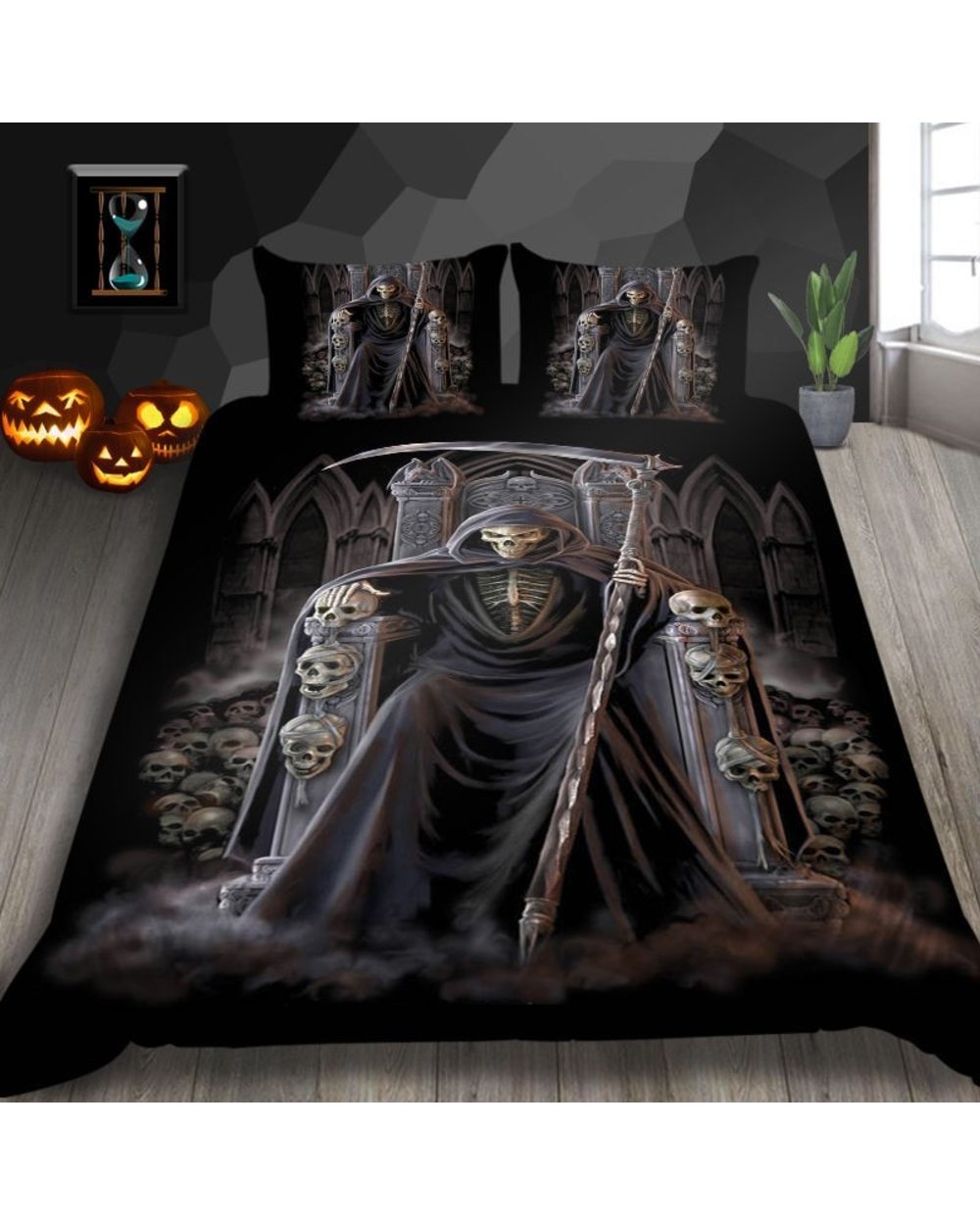Skull Bedding Set love front-4