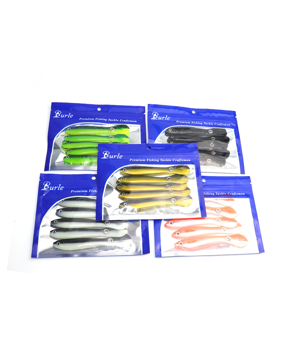 5pcs Soft Bait 100mm 6g Artificial Soft Loach Fishing Lure front-1