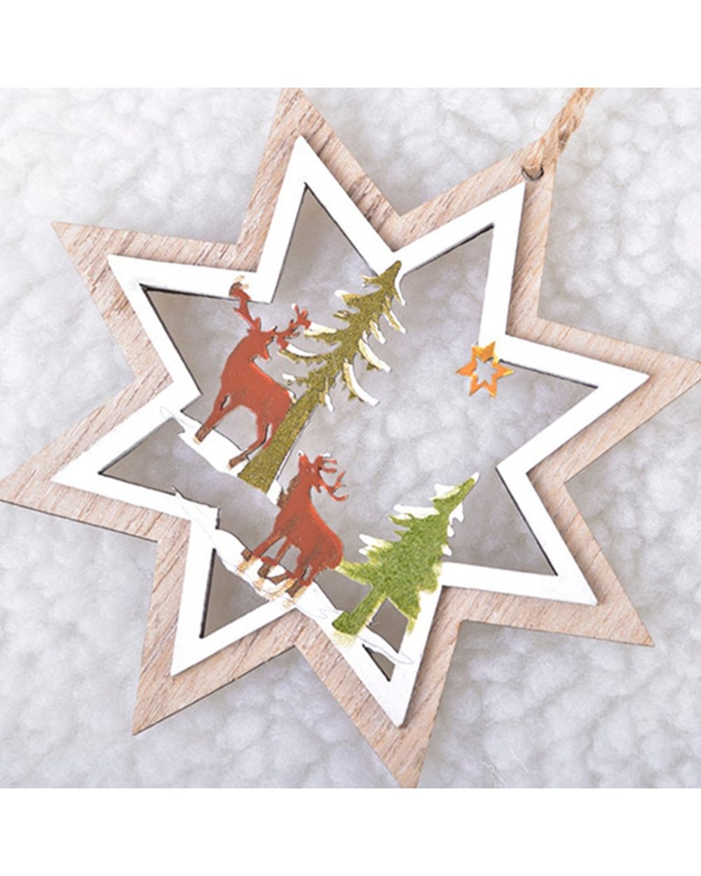 Creative Christmas Tree Wood Crafts Pendant DIY Ornaments Party Holiday Wedding Christmas Decoration Wooden Decor Gift front-0