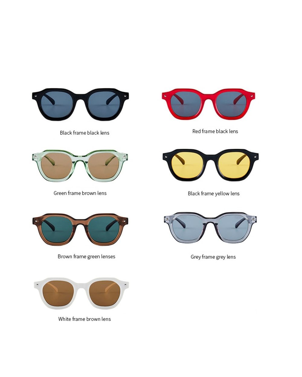 Fashion Green Frame Yellow Lens Square Sunglasses Women 2021 Brand Design Vintage Rivets Rectangle Sun Glasses Men Shad front-4