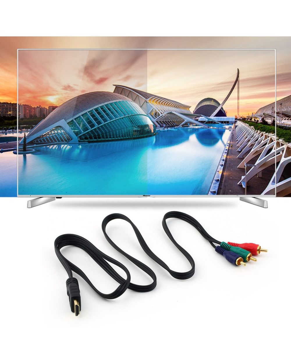 HDMI-compatible To 3RCA 3-RCA Video Component Connection Cable front-5