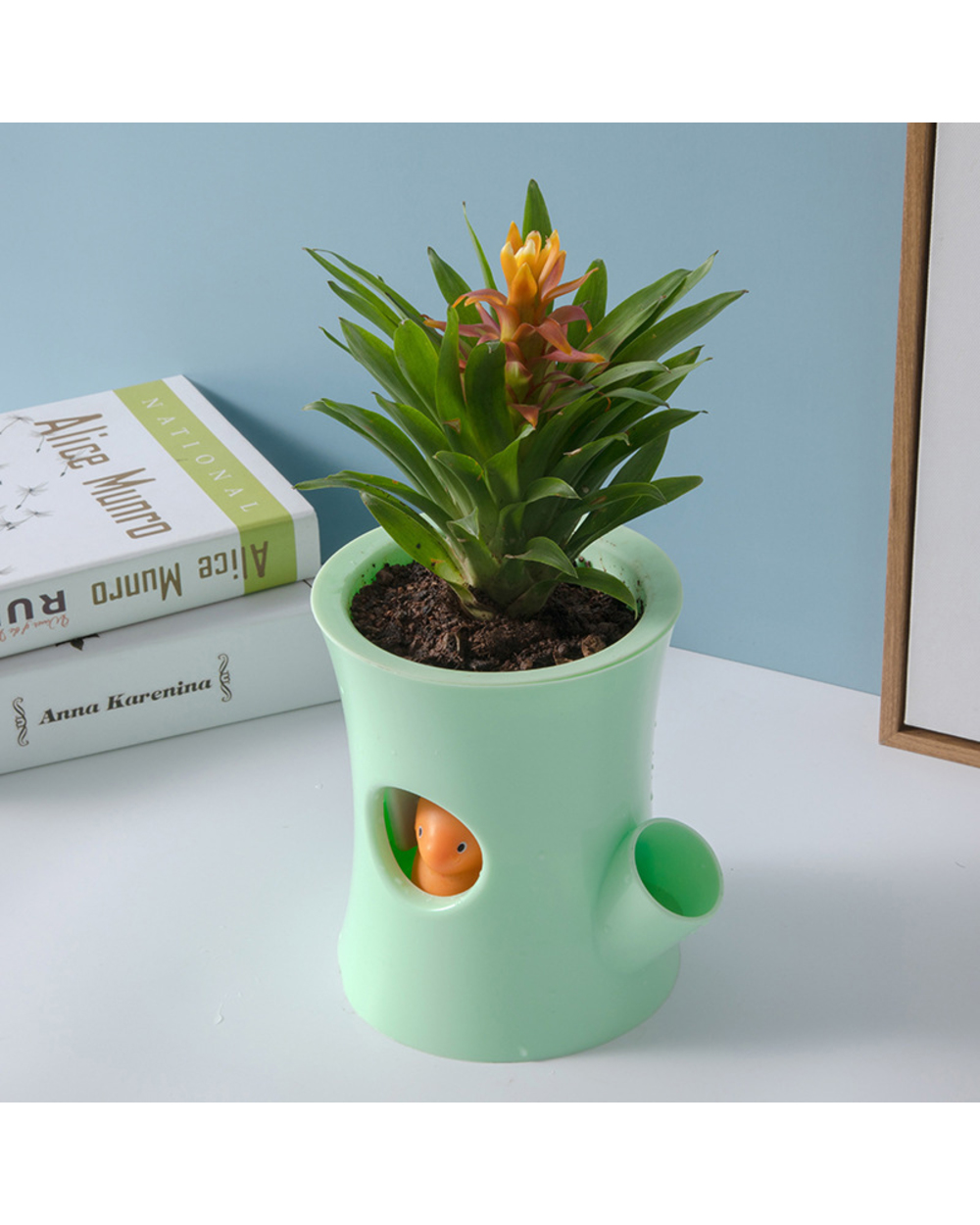 Squirrel Automatic Water-Absor Lazy Flower Pots Succulent Plant Pots Containing Green Stalk Hydroponics Water- Flowerpot front-5