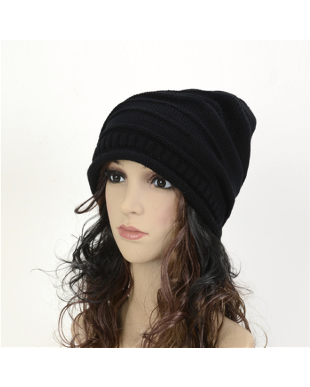 Protect Yourself From The Cold Winter With This Stylish Oversized Slouch Hat front-5