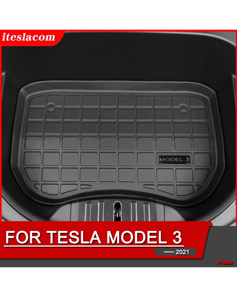 New Tesla Model 3 2021 Front Trunk Mat Accries For Model3 Mats Cargo