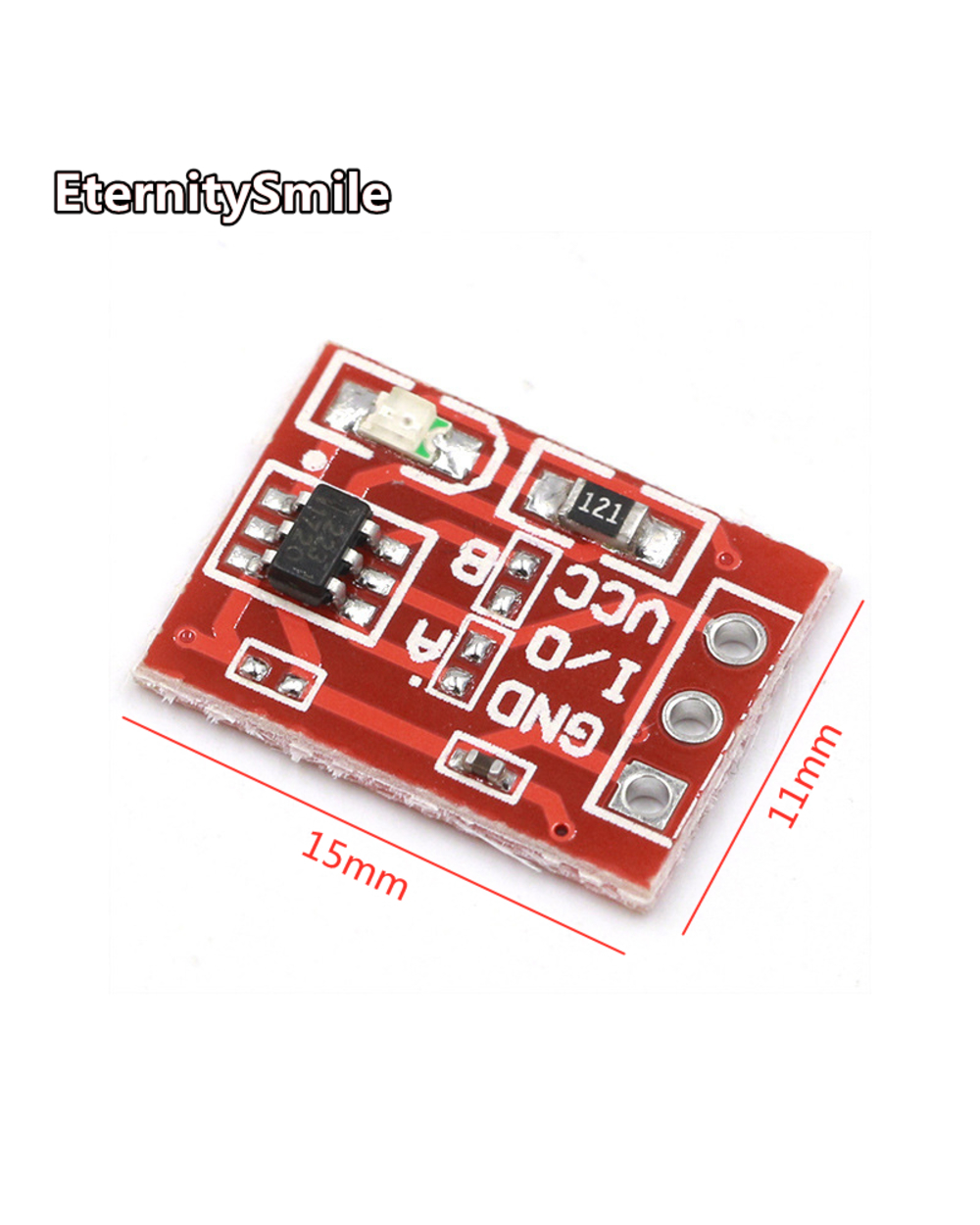 100Pcs Ttp223 Touch Key Switch Module Touching Button Self-Locking/No-Locking Capacitive Switches Single Channel Recons front-1